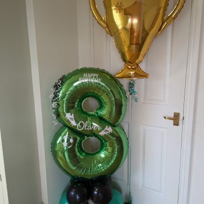 DIY Balloons - Build a Balloon Number Stack - Green Football