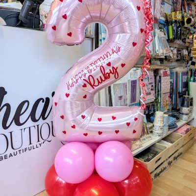 DIY Balloons - Build a Balloon Number Stack - Hearts