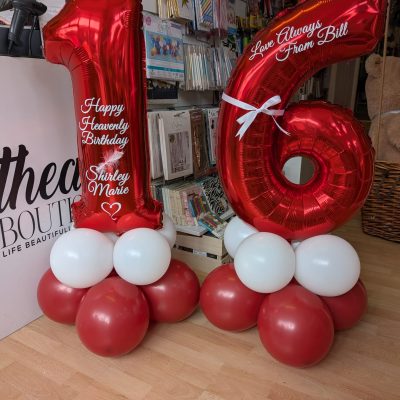 DIY Balloons - Build a Balloon Number Stack - Red & White