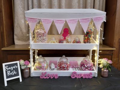 Sweethearts Party Boutique - Sweet-Sweetie Cart / Sweetie Table Top Hire