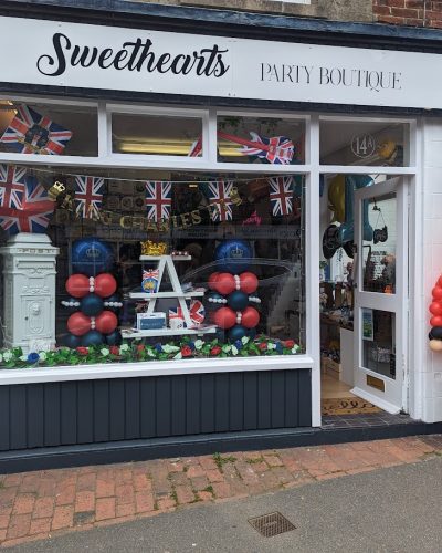 Sweethearts Party Boutique - Union Jack theme